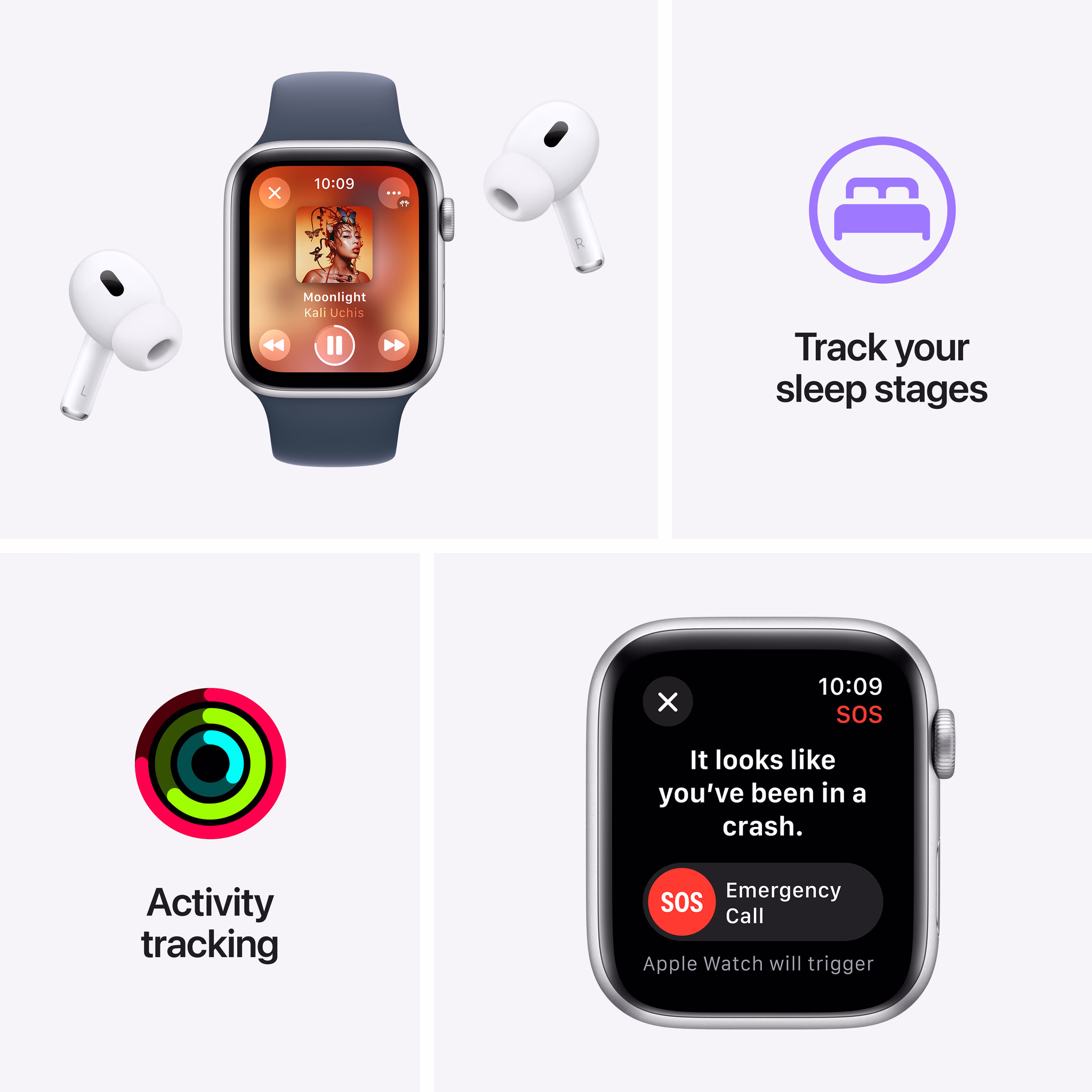Apple Watch SE (2022) GPS + Cellular 40 mm (MiddernachtZwart)