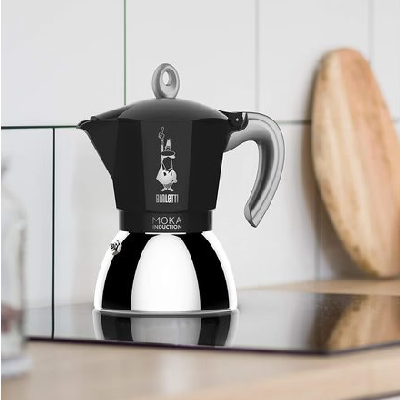 Bialetti New Moka Induction Zwart 4 kopjes Percolator