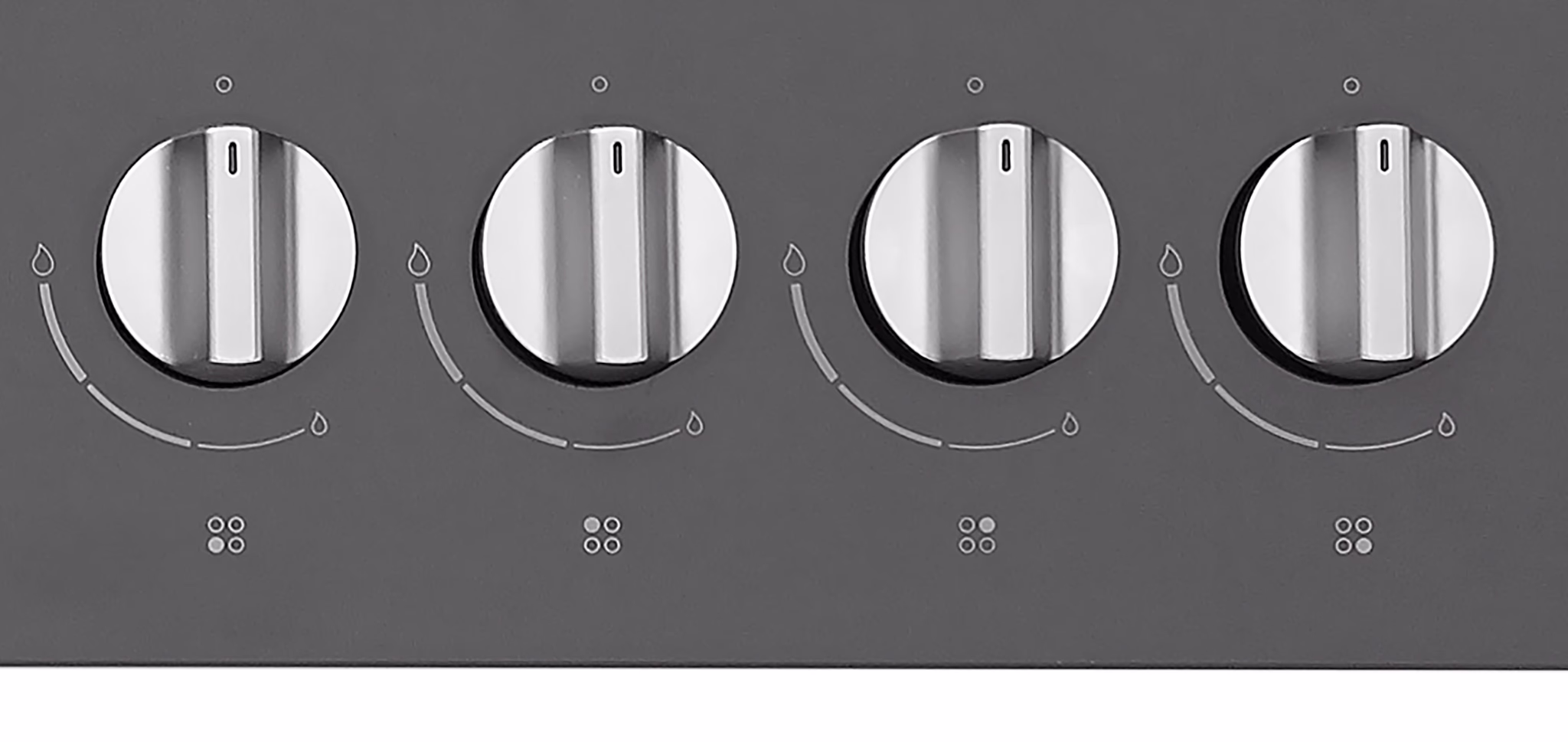 ETNA KGG860ZTA Inbouw Gas op Glas Kookplaat Zwart