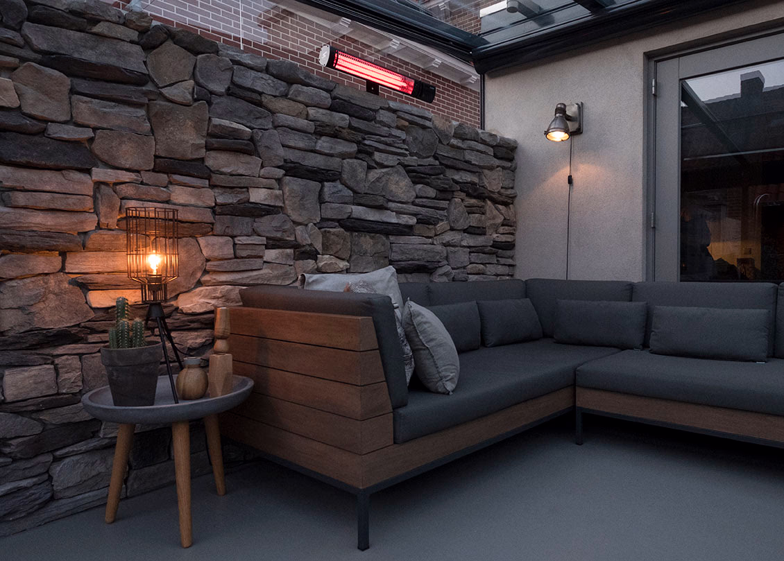 Eurom Golden 2500 Shadow (Lange Golf) Elektrische Terrasverwarmer