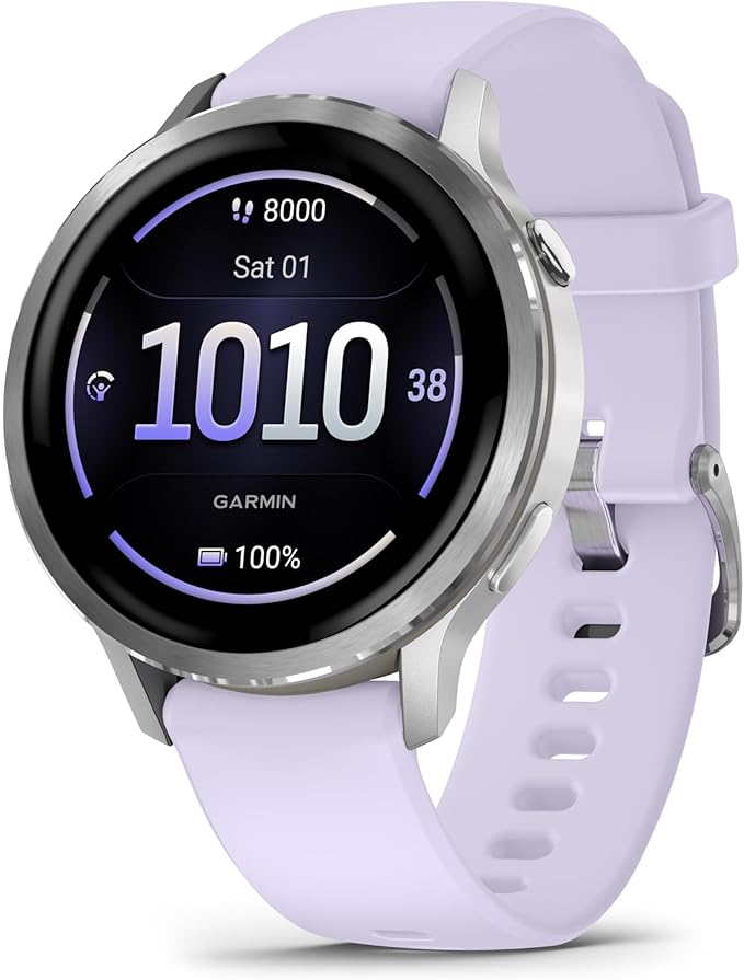 Garmin Venu 4 ZilverPaars 41 mm Smartwatch