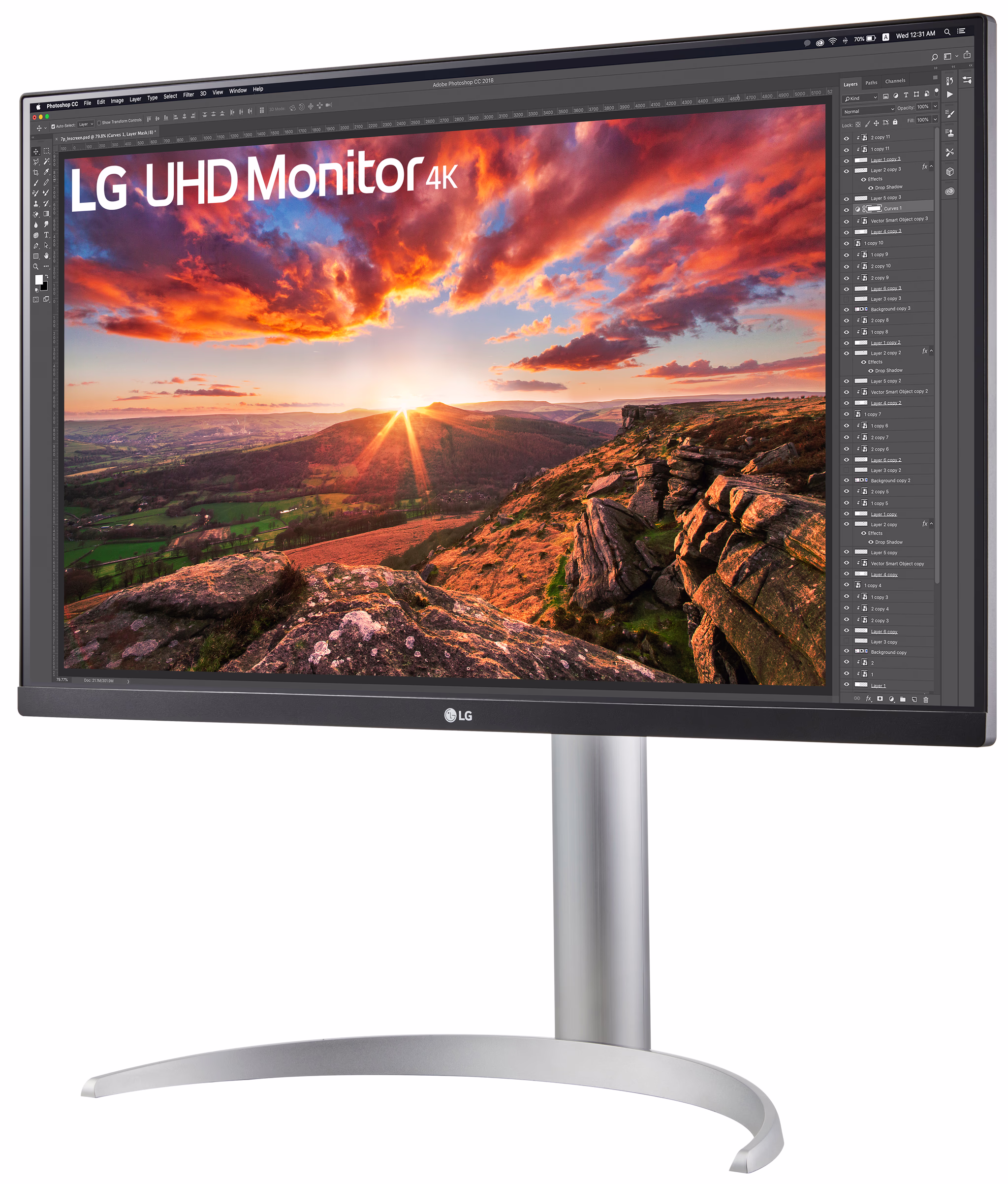 LG 27UP850K-W 27″ UHD 4K IPS Monitor (HDR400, USB-C)