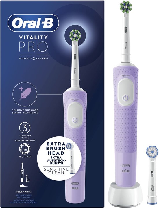 Oral-B Vitality Pro Elektrische Tandenborstel Lilac Mist