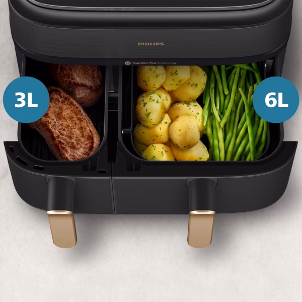 Philips 5000 Series Dual Basket NA552-00 Airfryer