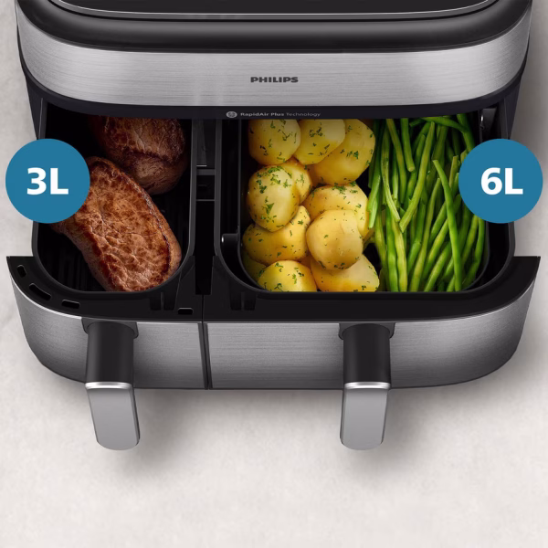 Philips 5000 Series Dual Basket NA555-00 Airfryer