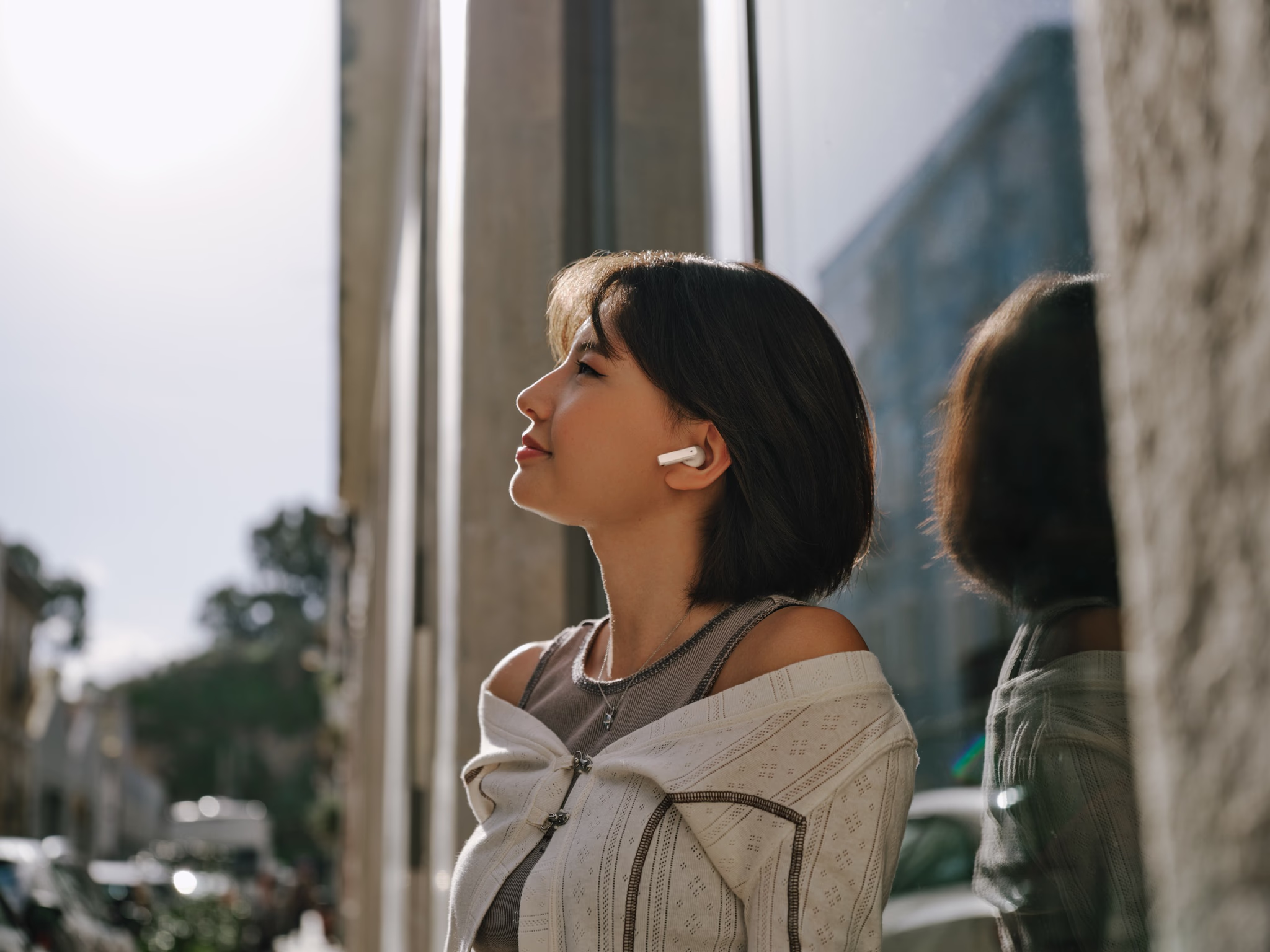 Sennheiser ACCENTUM Open True Wireless Oordopjes (Crème)