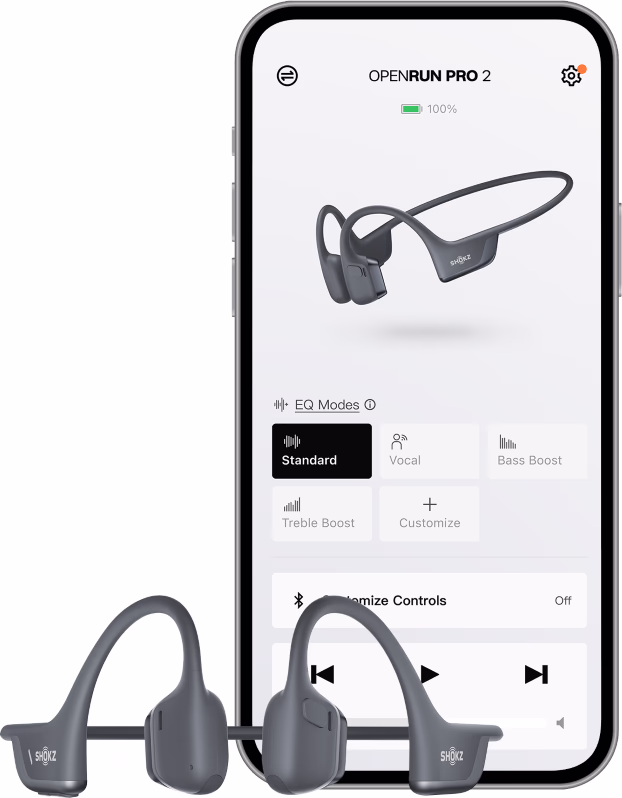 Shokz OpenRun Pro 2 Bone Conduction Hoofdtelefoon Zwart