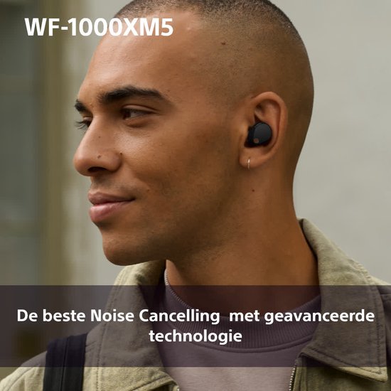 Sony WF-1000XM5 Noise Cancelling Oordopjes Zwart