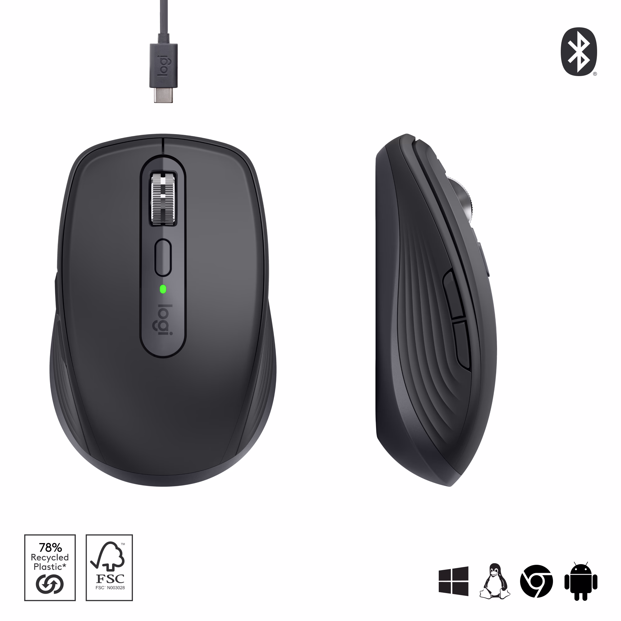 Logitech MX Anywhere 3S Compact Draadloze Muis