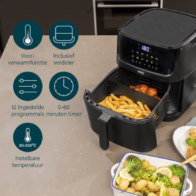 Princess 182061 Airfryer XXL 6,5L incl. Snackverdeler