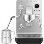 SMEG EMC02BLMEU Pistonmachine Mat Zwart