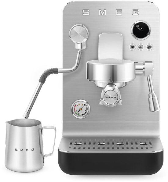 SMEG EMC02BLMEU Pistonmachine Mat Zwart