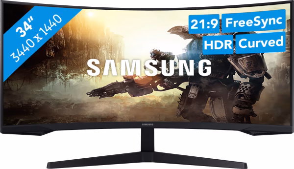 Samsung Odyssey G5 34 Ultrawide Gaming Monitor (UWQHD, 165 Hz)