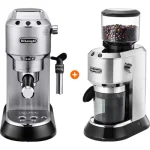 De'Longhi EC685.M Dedica Zilver + De'Longhi Koffiemolen