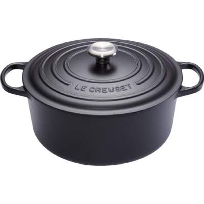 Le Creuset Signature Ronde Braadpan 26 cm Mat Zwart