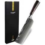 Shinrai Knives Damascus Print Nakirimes 18 cm Met Luxe Geschenkdoos