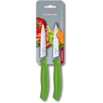 Victorinox SwissClassic Officemes Glad en Kartel 2 Stuks Groen