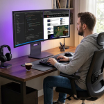 LG UltraGear OLED 34GS95QE-B 34″ Ultrawide Curved Monitor thuis