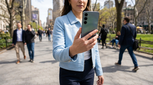 Samsung Galaxy A56 256GB in handen