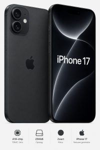 A19-chip (TSMC 3nm) Apple iPhone 17 256GB Zwart